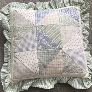 Patchwork accent pillow